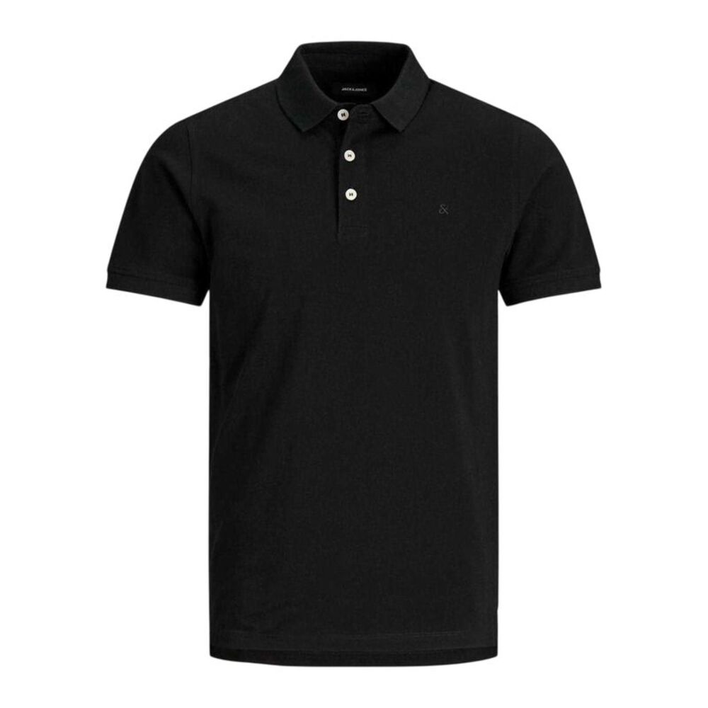 Jack And Jones Boys Cotton Slim Polo Shirt / Black